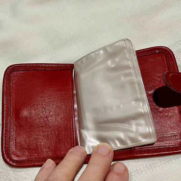 1980's vintage Coach Red Card and Photo Folio - EUC - Picture 4 of 4